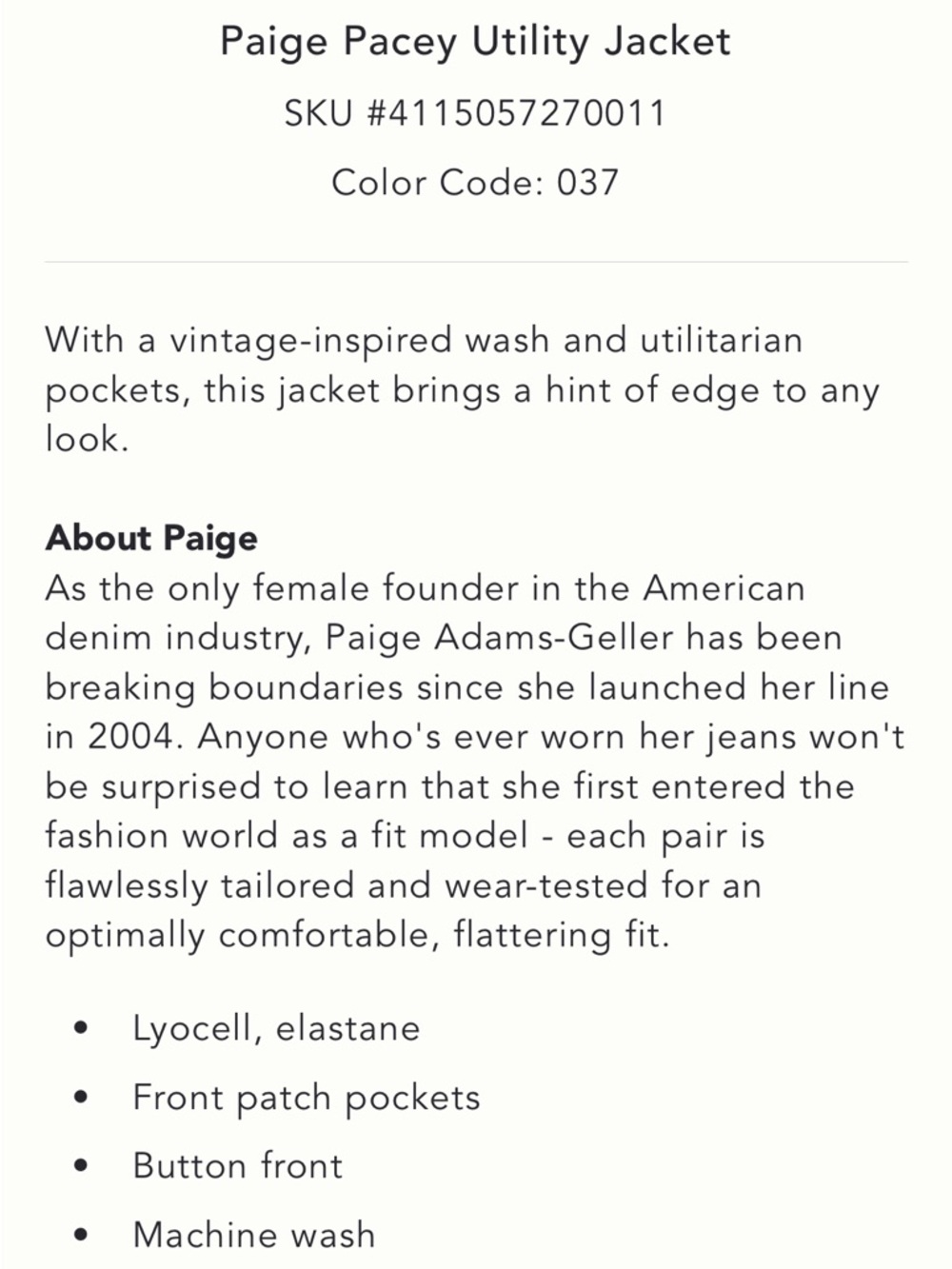 Paige Pacey Utility jacket - Picture 15 of 15